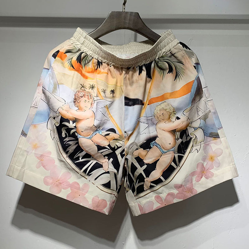 Amiri Men's Cherub Silk Shorts AMIRI
