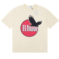 RHUDE Black dove lettering print T-Shirts RHUDE