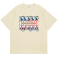 RHUDE Rhude Oil Painting Clock Coconut Tree Print T-Shirts RHUDE