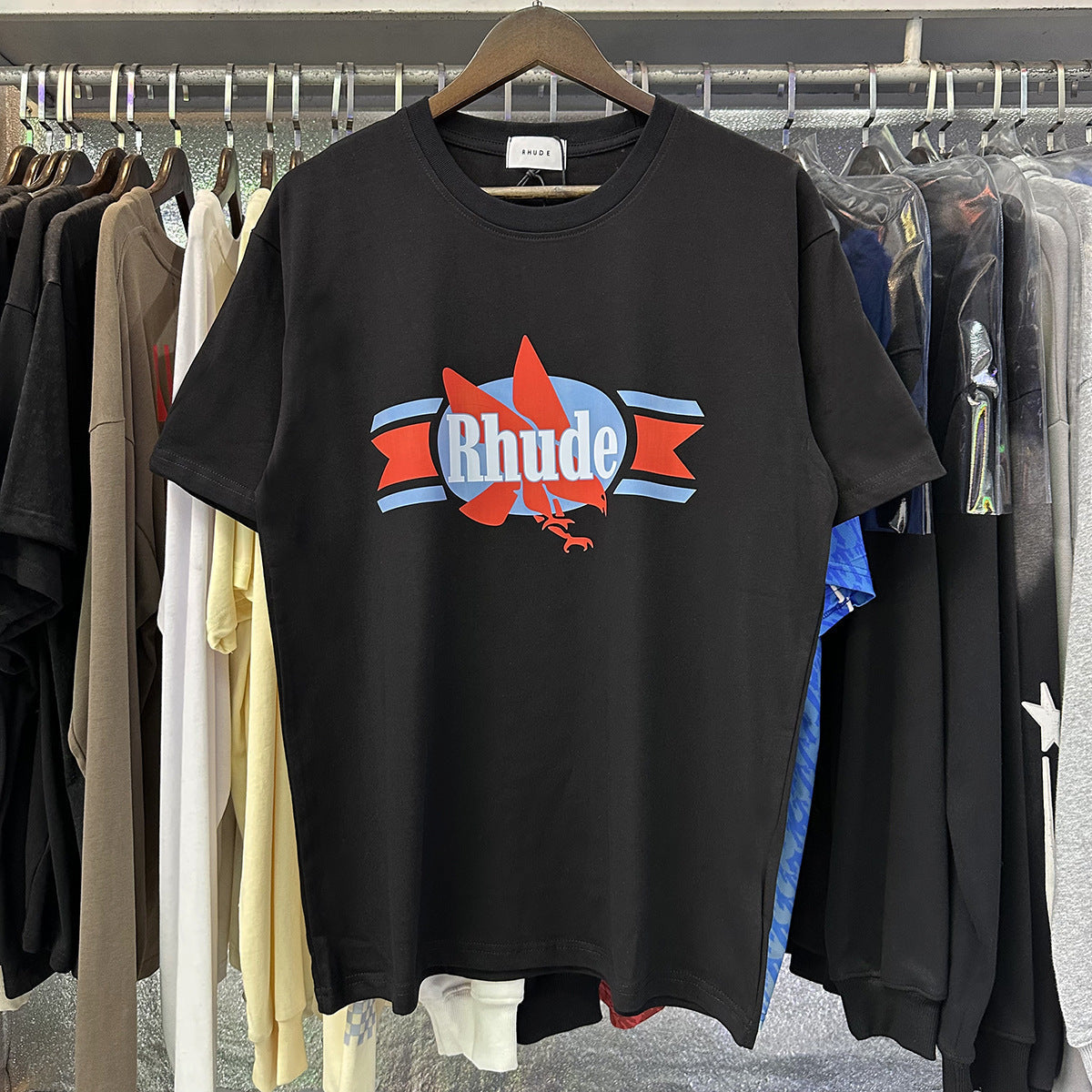 RHUDE Chevron Eagle cotton T-shirt RHUDE