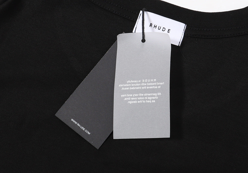 RHUDE letter wheat ear fruit print T-shirts RHUDE