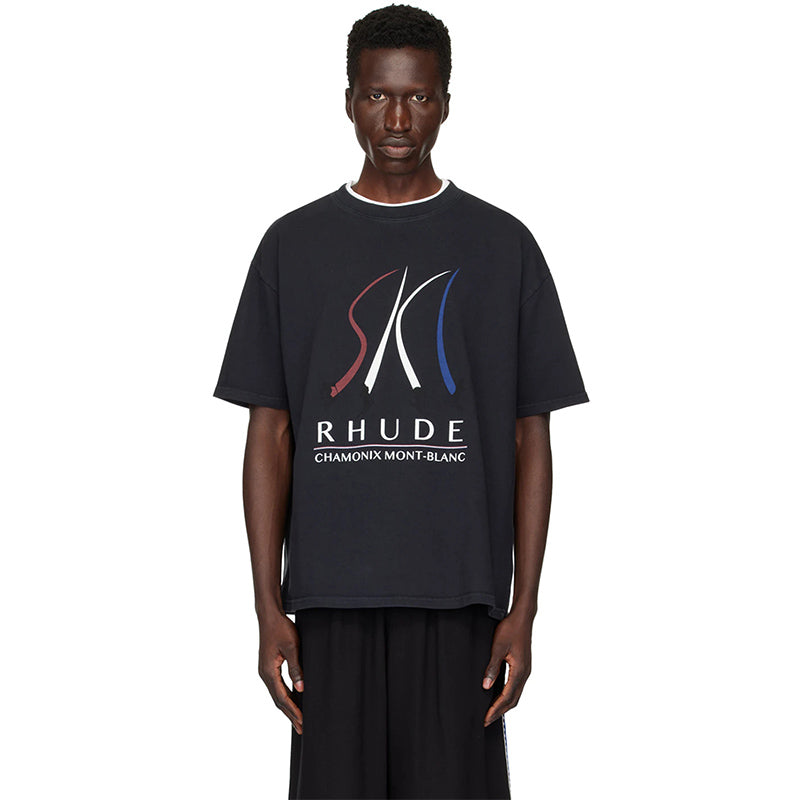 RHUDE Chamonix Mont-Blanc T-Shirts RHUDE