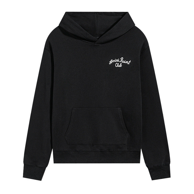 AMIRI Spirit Logo-Embroidered Cotton-Blend Jersey Hoodie AMIRI