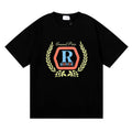 RHUDE micro-label wheat ear letter printing t-shirt RHUDE