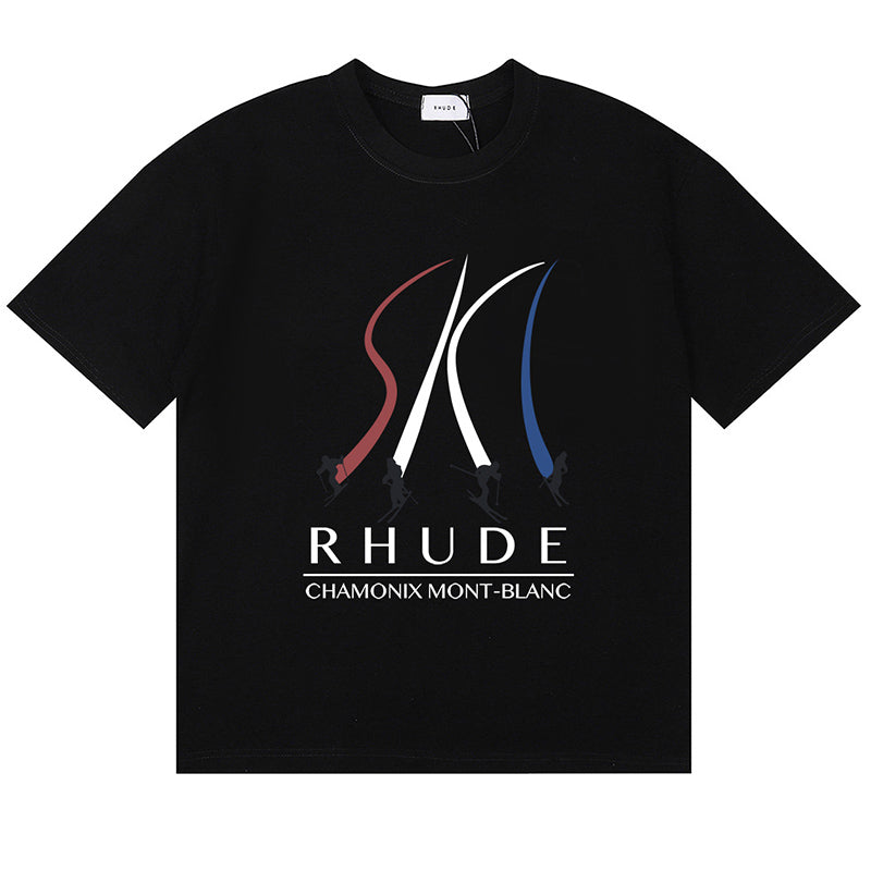 RHUDE Chamonix Mont-Blanc T-Shirts RHUDE