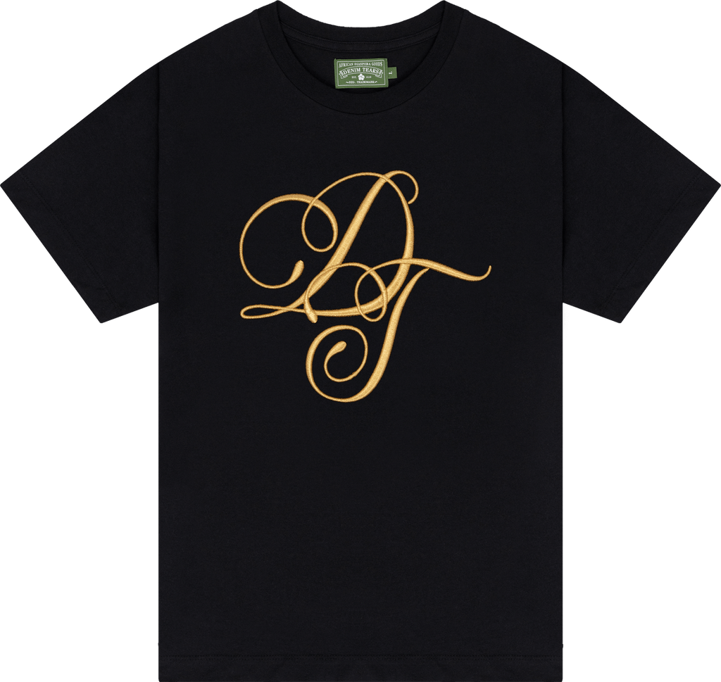 Denim Tears Metallic Gold Script Tee DENIM TEARS