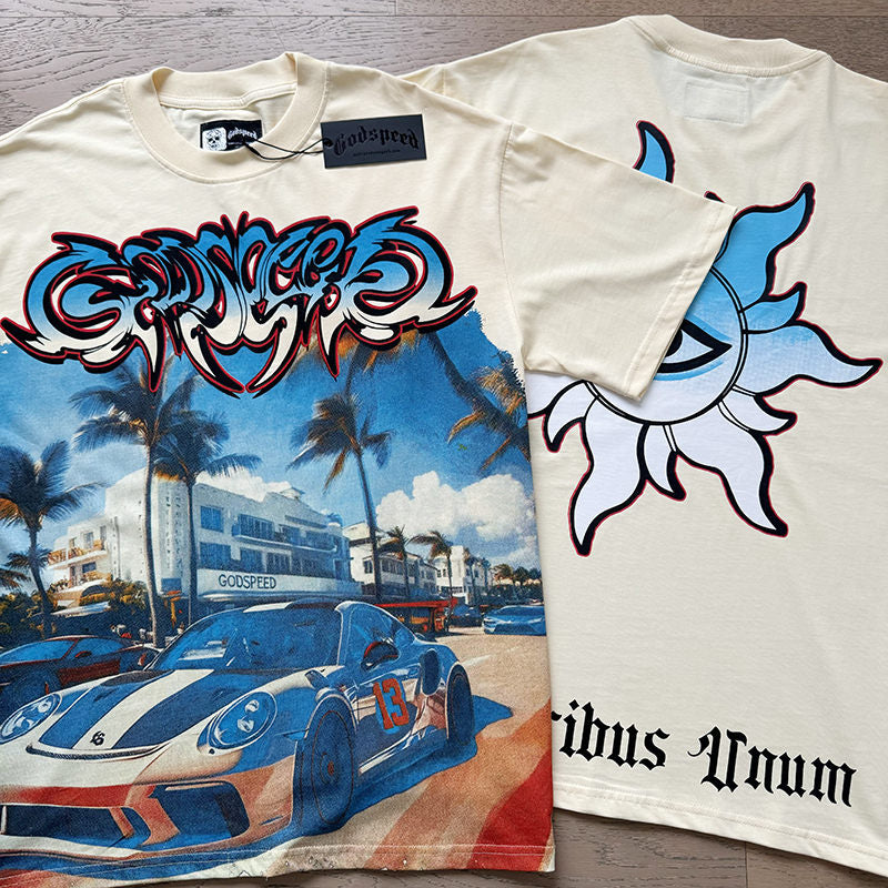 GODSPEED Racing Car T-shirt Godspeed