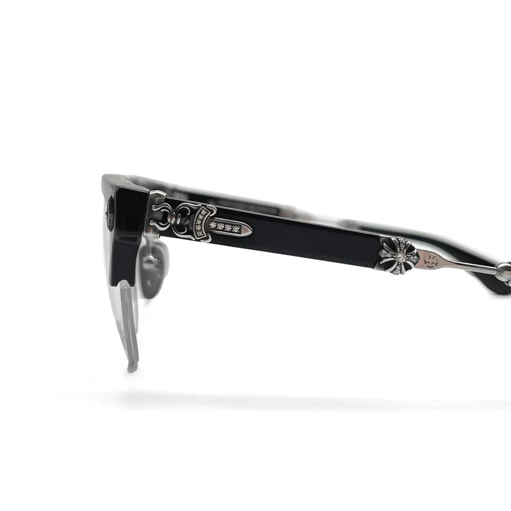 Chrome Hearts Evagilist Diamond BK/SS Glasses CH-Chrome Hearts