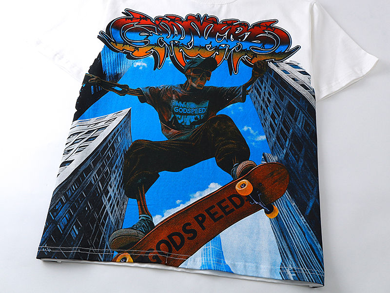 GODSPEED Skeleton Skateboarder T-shirt Godspeed