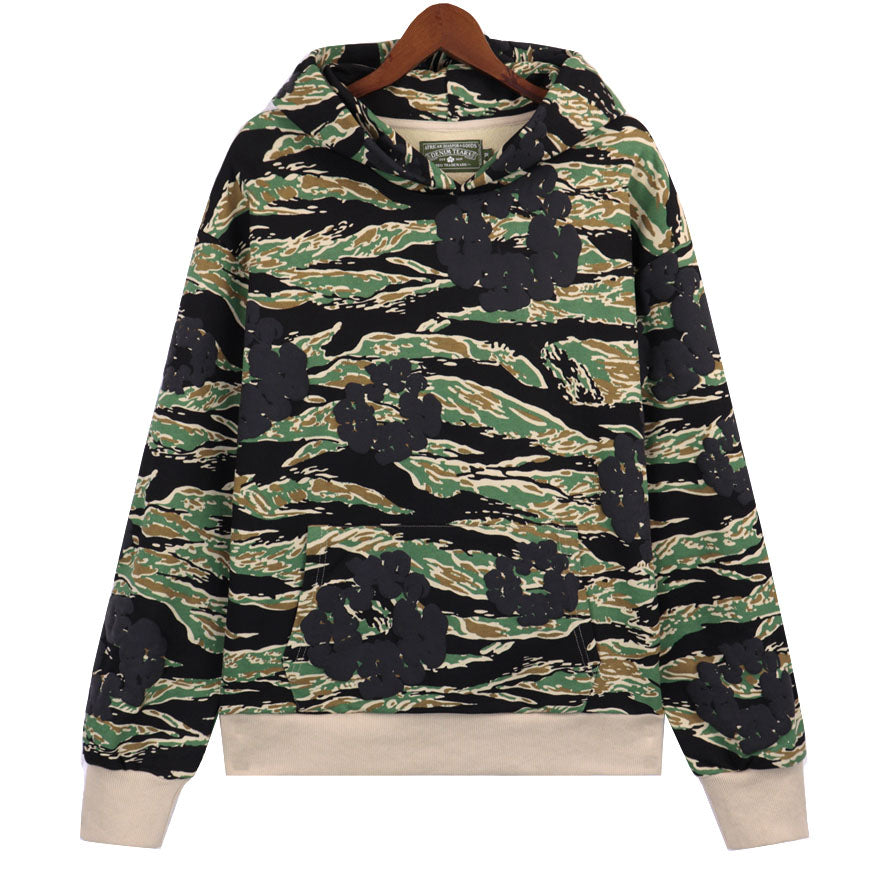 Denim Tears Cotton Wreath Camouflage Hoodie DENIM TEARS