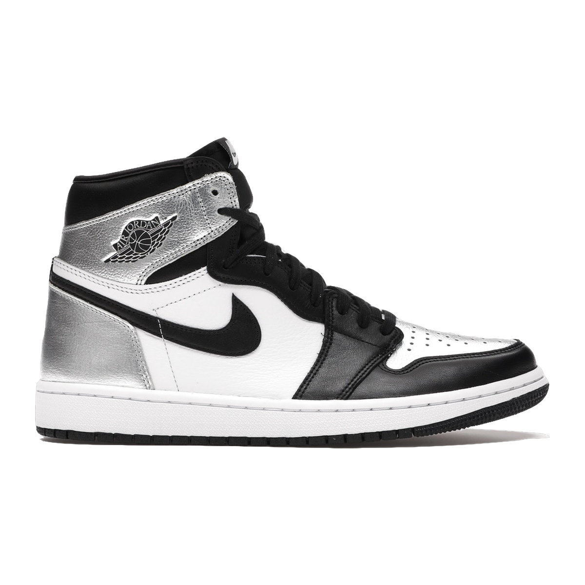 AJ 1 Retro High Silver Toe